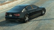 Audi A8 Unmarked для GTA 5 миниатюра 3
