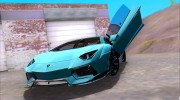 Lamborghini Aventador LP700-4 LB Walk для GTA San Andreas миниатюра 4