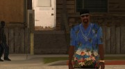 Синяя гавайская рубашка для GTA San Andreas миниатюра 2