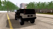 Mammoth Patriot San Andreas Sheriff SUV para GTA San Andreas miniatura 3