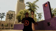 T-shirt with half-life для GTA San Andreas миниатюра 4