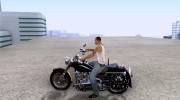 Harley Davidson FLSTF (Fat Boy) v2.0 Skin 5 for GTA San Andreas miniature 2