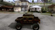 Hummer H1 Humster для GTA San Andreas миниатюра 2