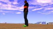 Новые зелёные кросовки para GTA San Andreas miniatura 2