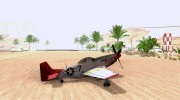 P51D Mustang Red Tails для GTA San Andreas миниатюра 3