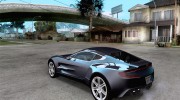 Aston Martin One-77 для GTA San Andreas миниатюра 3