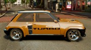 Renault 5 Turbo для GTA 4 миниатюра 2