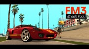 FM3 Wheels Pack Fix para GTA San Andreas miniatura 1