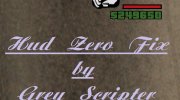 Hud Zero Fix для GTA San Andreas миниатюра 1