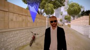 Парень в чёрном костюме HD GTA Online для GTA San Andreas миниатюра 1