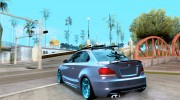 BMW 135i Hella Drift для GTA San Andreas миниатюра 3
