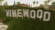 Надпись VINEWOOD из GTA 5 для GTA San Andreas миниатюра 2