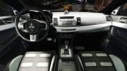 Mitsubishi Lancer Evolution X Tuning para GTA 4 miniatura 7