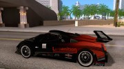 Pagani Zonda R 2008 для GTA San Andreas миниатюра 2