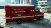 Ford E450 LAFD Ambulance 4K for GTA 5 miniature 3