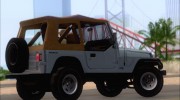 Jeep Wrangler для GTA San Andreas миниатюра 7