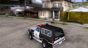 Chevrolet Blazer Sheriff Edition для GTA San Andreas миниатюра 3