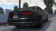 2012 Audi A8L W12 1.1 для GTA 5 миниатюра 2