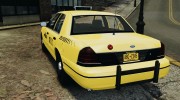 Ford Crown Victoria NYC Taxi 2004 for GTA 4 miniature 3