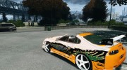 Toyota Supra Fast And Furious для GTA 4 миниатюра 3