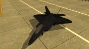 F-22 Black para GTA San Andreas miniatura 1
