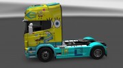 Скин Spongebob Scania R for Euro Truck Simulator 2 miniature 3