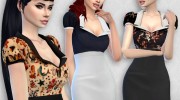 Matilde blouse RECOLOR 7 для Sims 4 миниатюра 1