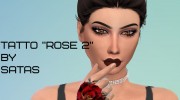 Tattoo Rose 2 by Satas для Sims 4 миниатюра 1