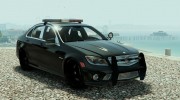 Mercedes-Benz C63 AMG Police для GTA 5 миниатюра 1