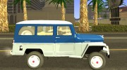 Jeep Station Wagon 1959 / Rural Willys para GTA San Andreas miniatura 3