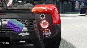 Pagani Zonda Cinque Roadster для GTA 4 миниатюра 13
