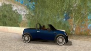 Mini Cooper S Cabrio for GTA San Andreas miniature 5