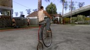 Penny-Farthing Ordinary Bicycle для GTA San Andreas миниатюра 4
