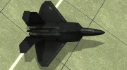 F-22 Black para GTA San Andreas miniatura 5