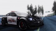 Mercedes-Benz C 63 AMG Black Series Police para GTA San Andreas miniatura 1