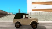 ГАЗ 69А для GTA San Andreas миниатюра 5