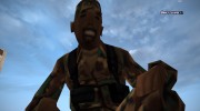 Армеец афроамериканец в стандартном камуфляже для GTA San Andreas миниатюра 9
