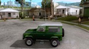 Land Rover Defender 90SW для GTA San Andreas миниатюра 2