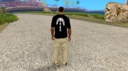 Черная футболка TAEKWON-DO ITF para GTA San Andreas miniatura 3