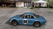 Renault Alpine A110 1600S Rally for GTA San Andreas miniature 2