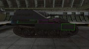 Контурные зоны пробития Jagdpanther II для World Of Tanks миниатюра 5