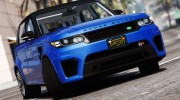 2016 Range Rover Sport SVR  v1.2 for GTA 5 miniature 1