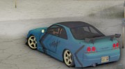 Nissan Skyline GT-R33 Fans Drift для GTA San Andreas миниатюра 13