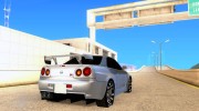 Nissan Skyline GTR for GTA San Andreas miniature 4