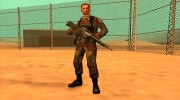Soldier without hat для GTA San Andreas миниатюра 1
