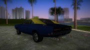Dodge Charger RT - Street Drag 1969 for GTA Vice City miniature 4