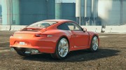 2012 Porsche 911 Carrera S для GTA 5 миниатюра 3