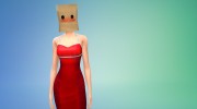 Пакет на голове Paeperbag mask para Sims 4 miniatura 2