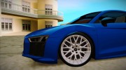 Audi R8 V10 Plus 2017 для GTA San Andreas миниатюра 4