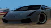 2005 Lamborghini Gallardo для GTA San Andreas миниатюра 6